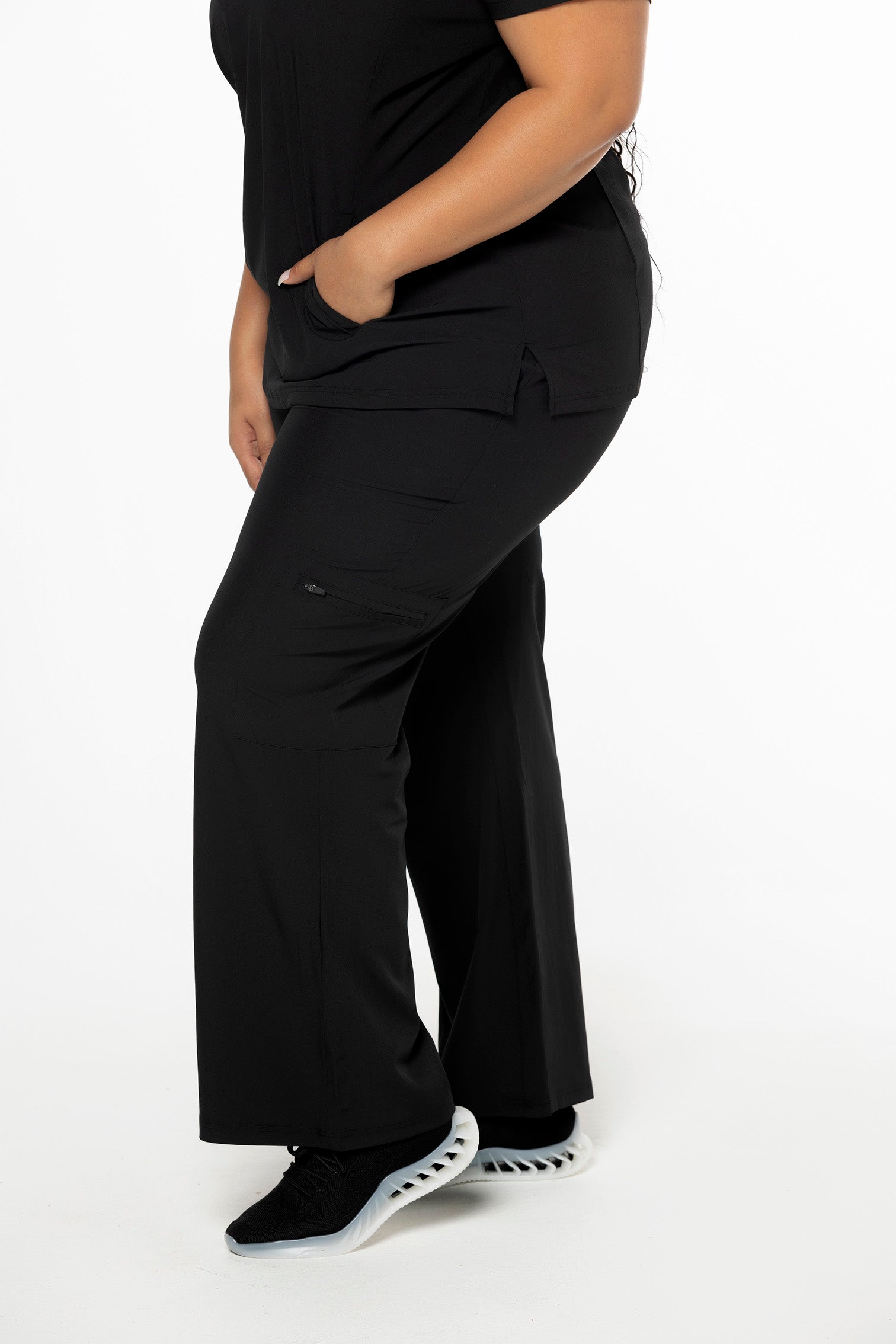 CSCRUBS CASUAL COLLECTION HIGH-WAISTED FLARE PANT 